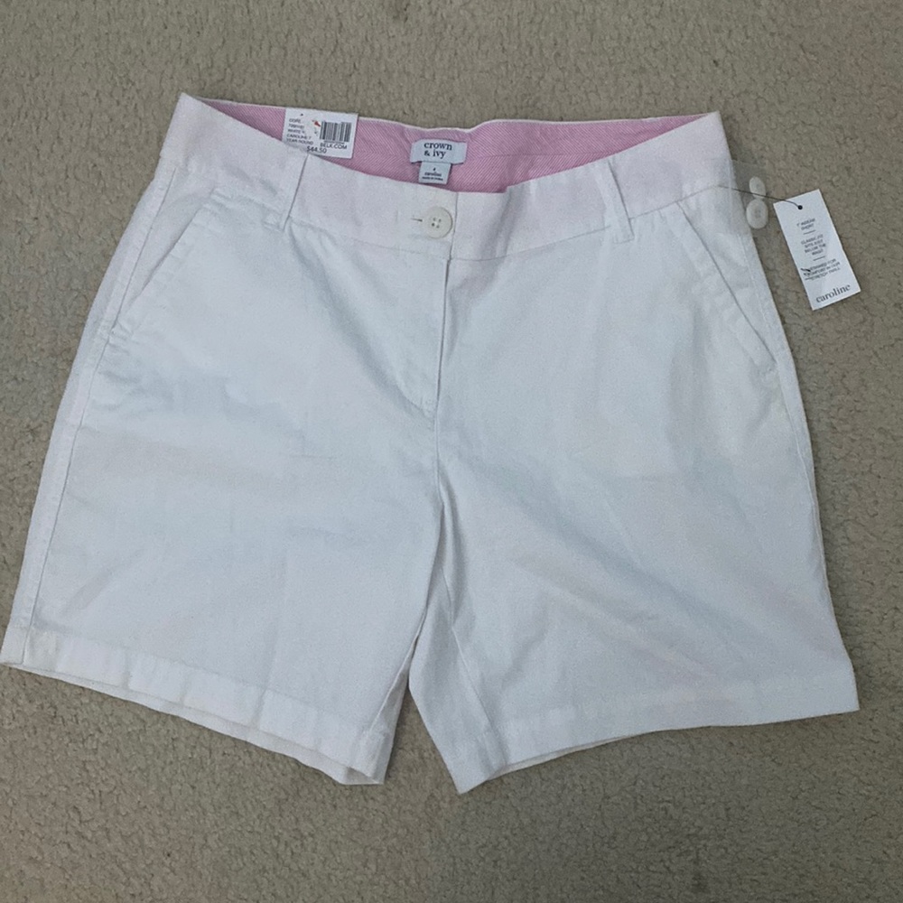 White shorts crown and ivy
